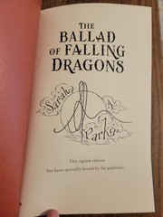 *Signed* The Ballad Of Falling Dragons by Sarah A. Parker – B&N Deluxe Edition