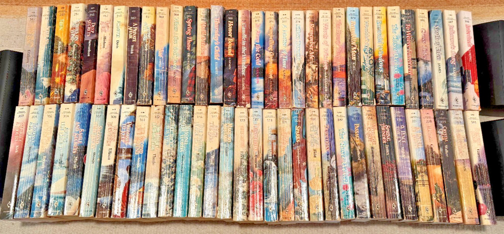 Bookseller Bargain Lot #103 HQN 80s Vintage Super Romance Lot of 63 PBs 300-388