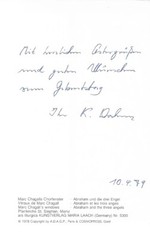 Karl Rahner signiert Munen muso -Ungegenständliche Meditation Enomiya-Lassalle