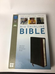 NIV Thinline Bible Charcoal/Maroon Christs Word Red 8.5x5x1 Silver Pg Edges Gift