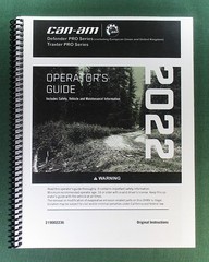 2022 Can-Am Defender PRO DPS HD10 Owner’s Manual: 228 Pages & Protective Covers