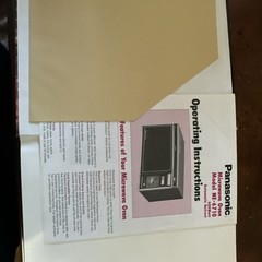 Vintage Panasonic Microwave Oven Cookbook 1974 recipes color pictures 138 pages