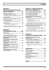 Boss SP-303 Instruction Manual: 77 Pages Spiral Bound with Protective Covers!