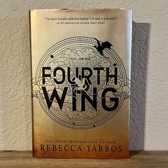Fourth Wing by Rebecca Yarros First Edition & Printing | Sprayed Edges Hardcover