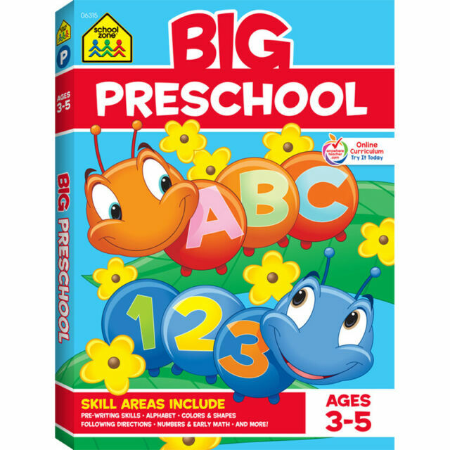 Big Preschool – Learning Teaching Home School Book Workbook (©2018)