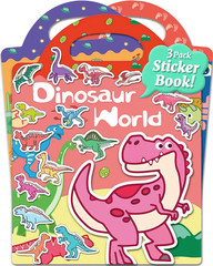 Reusable Sticker Book for Toddlers – Animals, Dinosaurs, Insects, Ages 3+