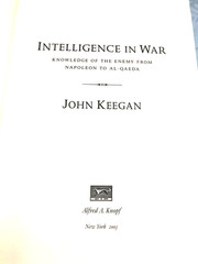RARE 1ST US! Intelligence in War : Knowledge of the Enemy from Napoleon to Al…