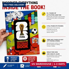 2 pk Wagon International Official 2026 FIFA World Cup Coloring & Activity Book