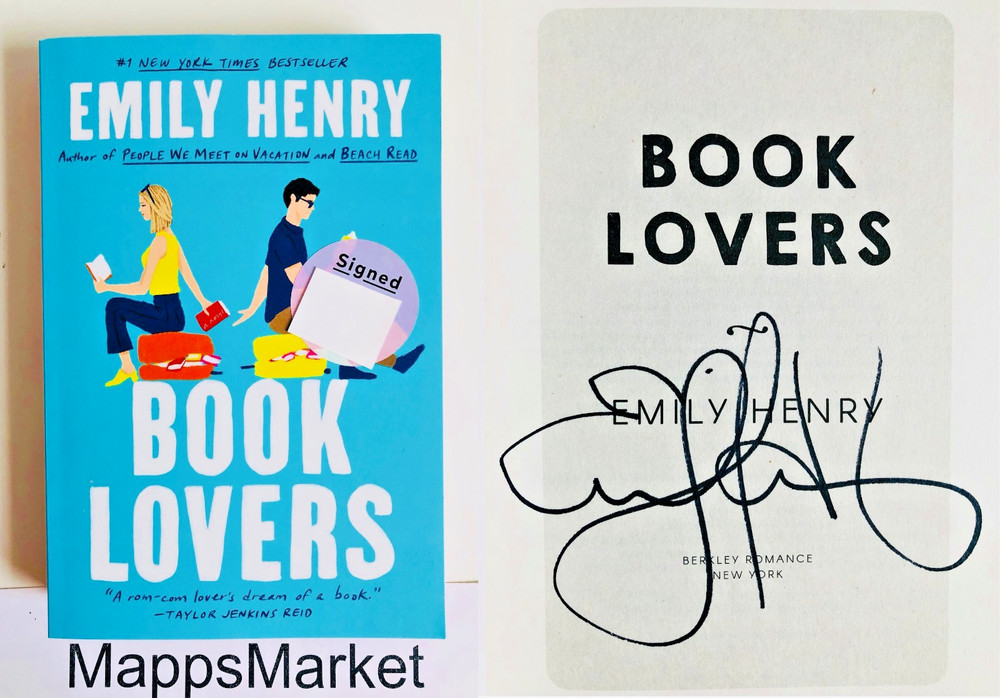 SIGNED Book Lovers by Emily Henry (2022, Trade Paperback)
