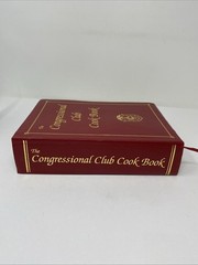 The Congressional Club Cook Book 1993 Red Faux Leather Cookbook