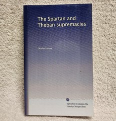Spartan and Theban Supremacies Charles Sankey Epochs of Ancient History Greek