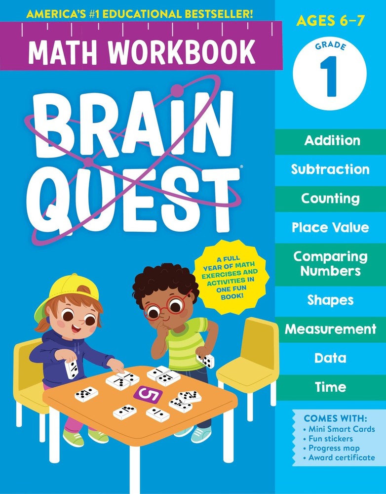 Brain Quest Math Workbook: 1st Grade – paperback Workman Publishing
