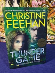 Signed Thunder Game by Christine Feehan – Like New 1st Printing Hardcover DJ