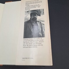 Vintage Stephen King FIRESTARTER Book Club 1st Edition 1980 Hardback Dust jacket