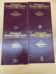 DND 2E Players Handbook Supplement Lot: Thief, Fighter, Wizard, Priest
