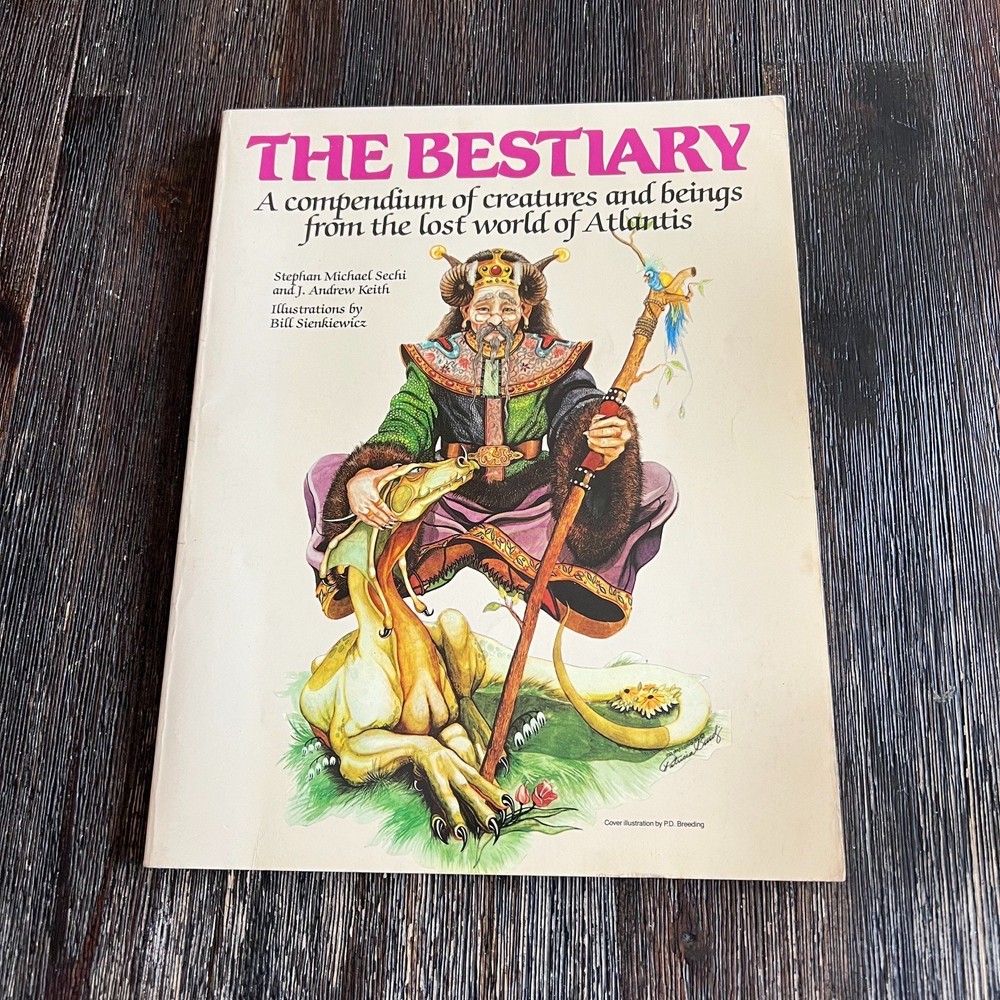 The Bestiary Lost World of Atlantis Keith Sechi 1986 Bard Games RPG Supplement