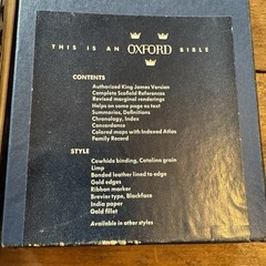 1945 Scofield Reference Bible, KJV Genuine Cowhide Leather, w/ Box Oxford 178x