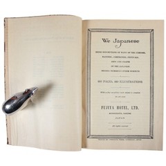 1950 Japan Traditional Bookbinding Tourism WE JAPANESE Customs FUJOYA Hotel Art