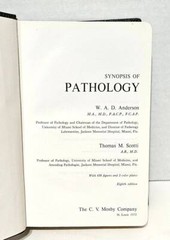 Synopsis of Pathology W.A.D. Anderson 1972 8th Edition HB Free Shipping