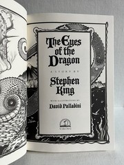 1987 Stephen King The Eyes of the Dragon Book First Edition 1st Printing Father