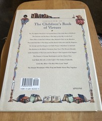 THE CHILDREN’S BOOK OF VIRTUES 1st Edition Bennett, William J. & Michael Hague