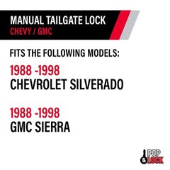 PL1050 Black Manual Tailgate Lock for Chevy/GMC