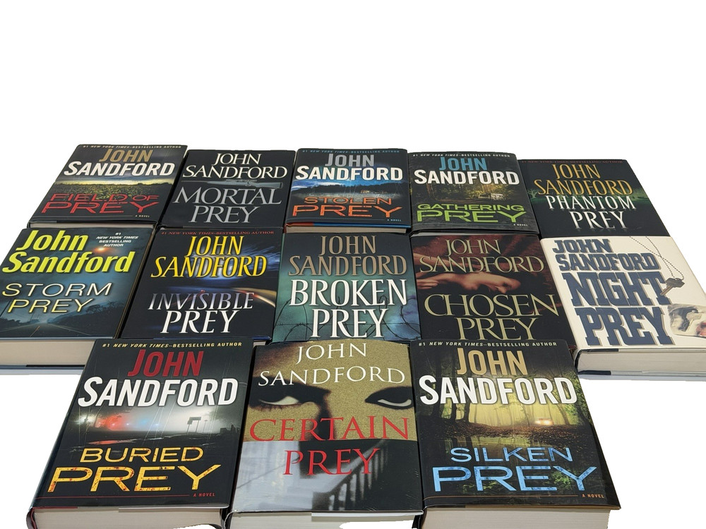 Lot Of 13 John Sanford Thrillers Hardcover Novels – Prey Series Novels
