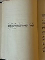 Collected Poems of John Masefield; Volume one POEMS; The MacMillan Company, 1925