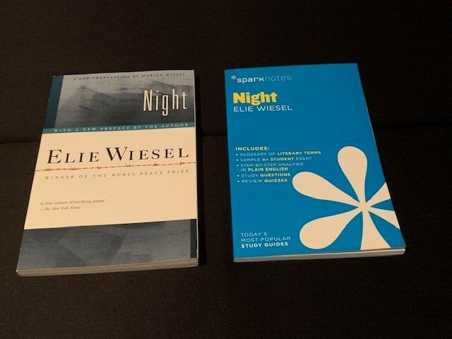 ELIE WIESEL-NIGHT 2006 SC 120 pages and NIGHT 2014 STUDY GUIDE 91 pages VGC