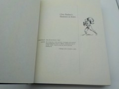CLIVE BARKER’S SHADOWS IN EDEN Ed. Stephen Jones Underwood Miller HC/DJ 1991