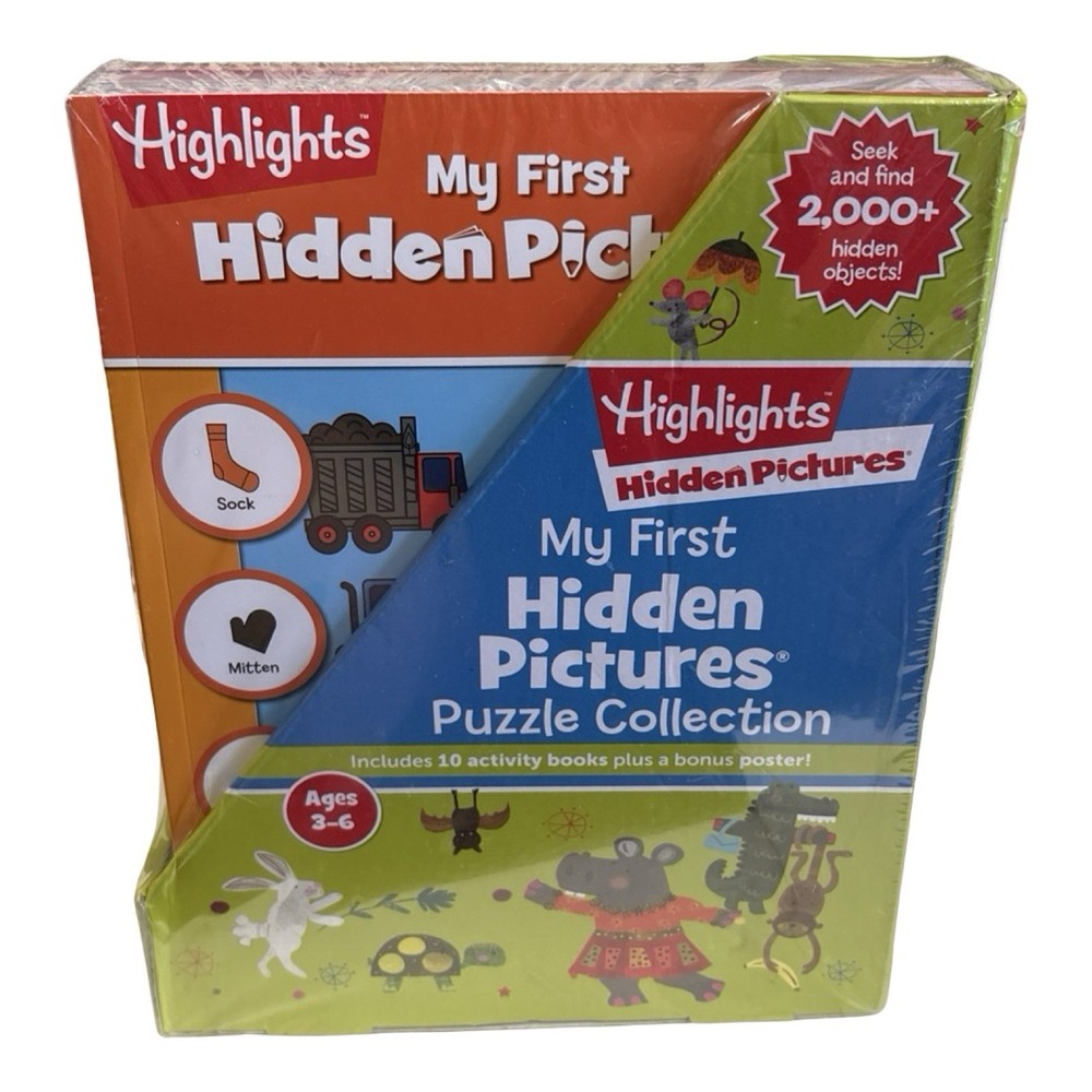 Highlights Hidden Pictures My First Hidden Pictures (Age 3-6) 10-Book Set New