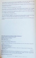 TIM LAHAYE Popular Encyclopedia Of Bible Prophecy SIGNED BOOK Theology Reference