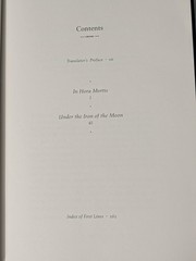 Thomas Bernhard In Hora Mortis/Under the Iron of the Moon Hardcover 2006
