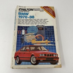 Chilton Book Company Repair Manual BMW 1970-88 1989 Paperback Part 6844