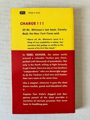 Rebel Ranger S.E. Whitman 1957 Civil War Novel Ballantine Books Paperback
