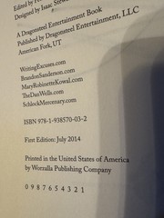 Brandon Sanderson signed Shadows Beneath: Writing Excuses Anthology 1st Edition
