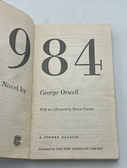 1984 George Orwell Paperback 1981 36th Printing 1961