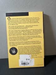 The Loser by Thomas Bernhard, University of Chicago Press 1996 Paperback Fiction