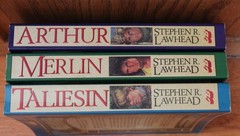 The Pendragon Cycle by Stephen Lawhead Large trade paperbacks.
