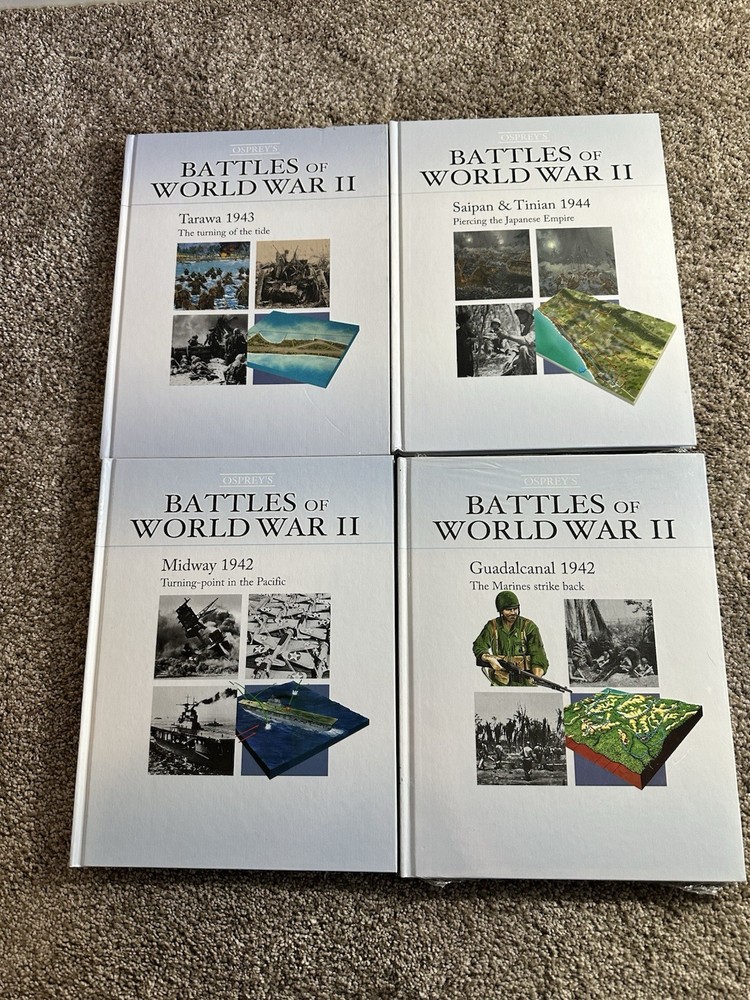 Osprey’s Battles of World War II, Volumes 16, 19, 23, 32 LOT SET OF 4 Books