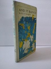 And It Rained Ellen Raskin 1969 1st Edition Atheneum Tea with Jungle Animals HC