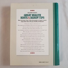 Reader’s Digest Great Health Hints & Handy Tips More than 4000 Ideas HC Book ’96