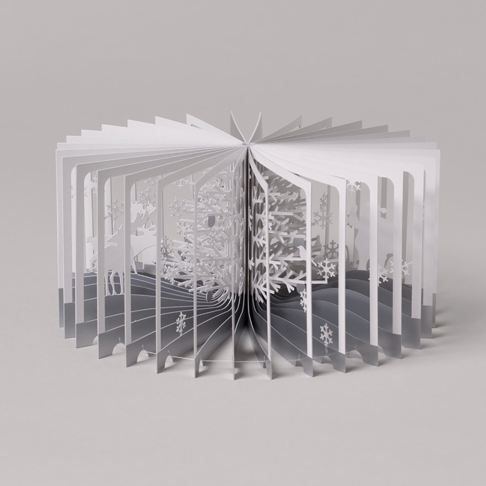SNOWY WORLD 360°BOOK 3D Gimmick Pop Up Book Yusuke Oono Seigensha