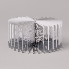 SNOWY WORLD 360°BOOK 3D Gimmick Pop Up Book Yusuke Oono Seigensha