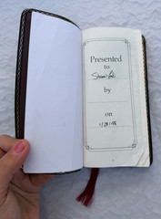 NIV Trimline Pocket Bible New Testament 1984 Burgundy Leather Red Lettered Gilt