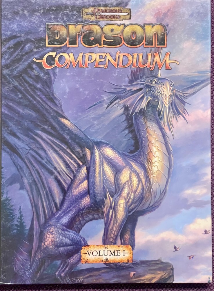 Dragon Compendium Vol 1 Hardcover 1st Printing PZO1100 Dungeons & Dragons 3.5