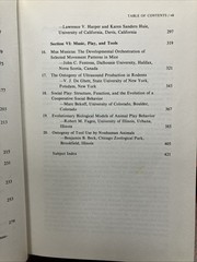The Development of Behavior 1977 Animal Behavior Society Symposiu