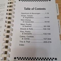 Jefferson County 4-H Cookbook 2001 Hardcover Spiral Cookbook Wisconsin 218 pages
