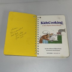 Kids Cooking A Very Slightly Messy Manual Cookbook 77 Pages Spiral Bound 1987