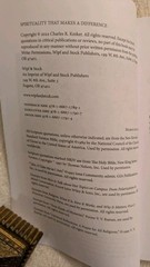 Charles Kniker, SPIRITUALITY THAT MAKES A DIFFERENCE, 2022, PB, Wipf & Stock